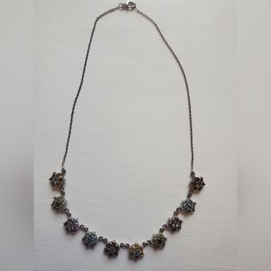 Sterling Silver Flower Necklace